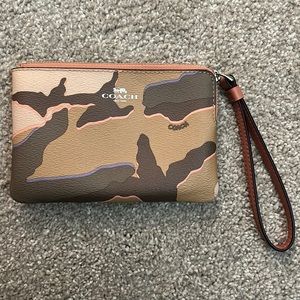 COACH Camo Small Wristlet- NEW WITH TAG